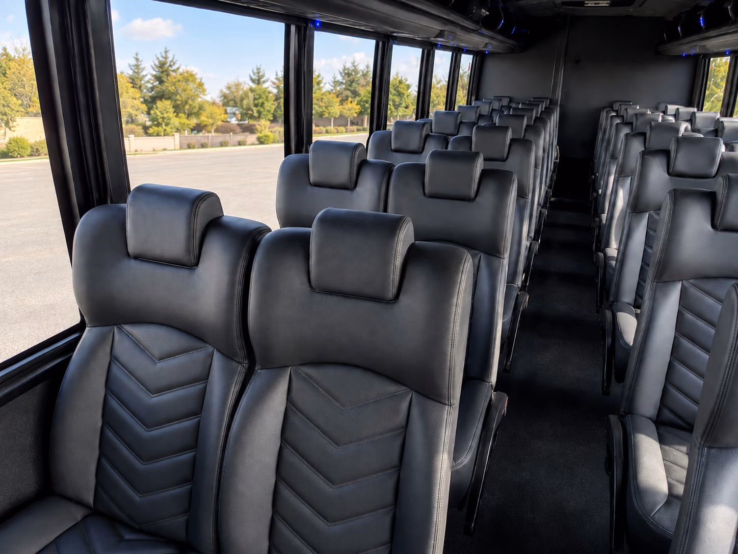 victorville 15 passenger minibus interior