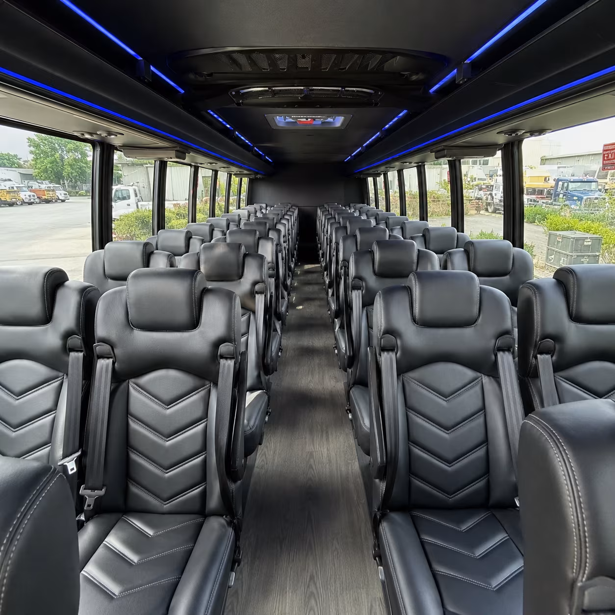 victorville 25 passenger minibus inside