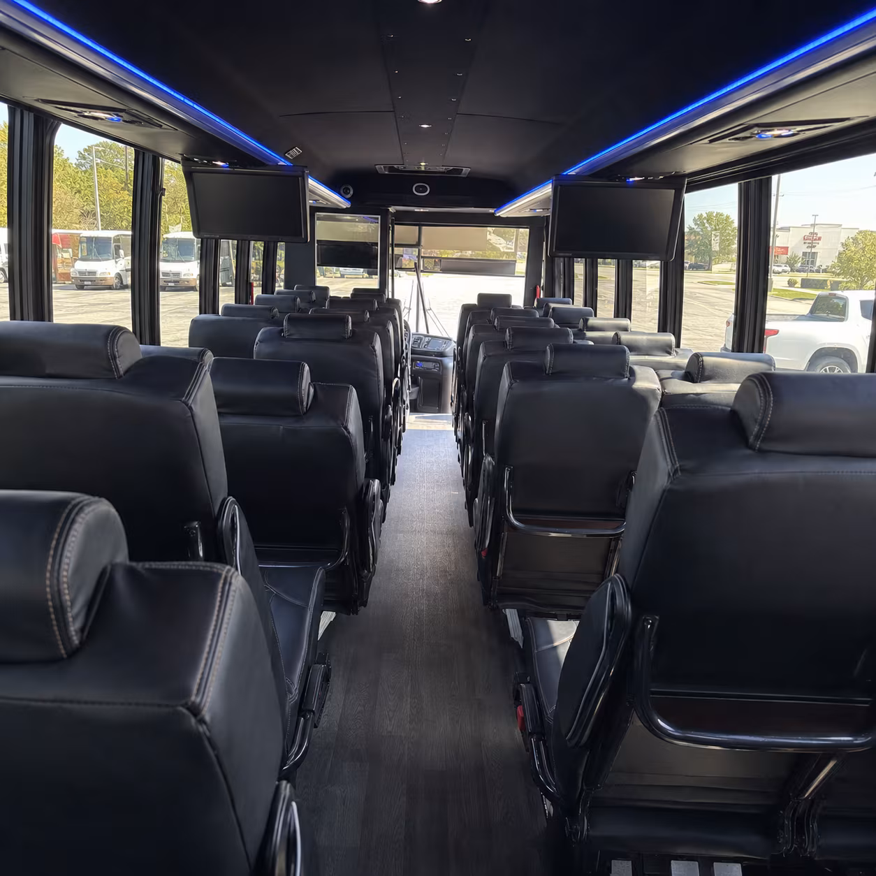 victorville 25 passenger minibus interior