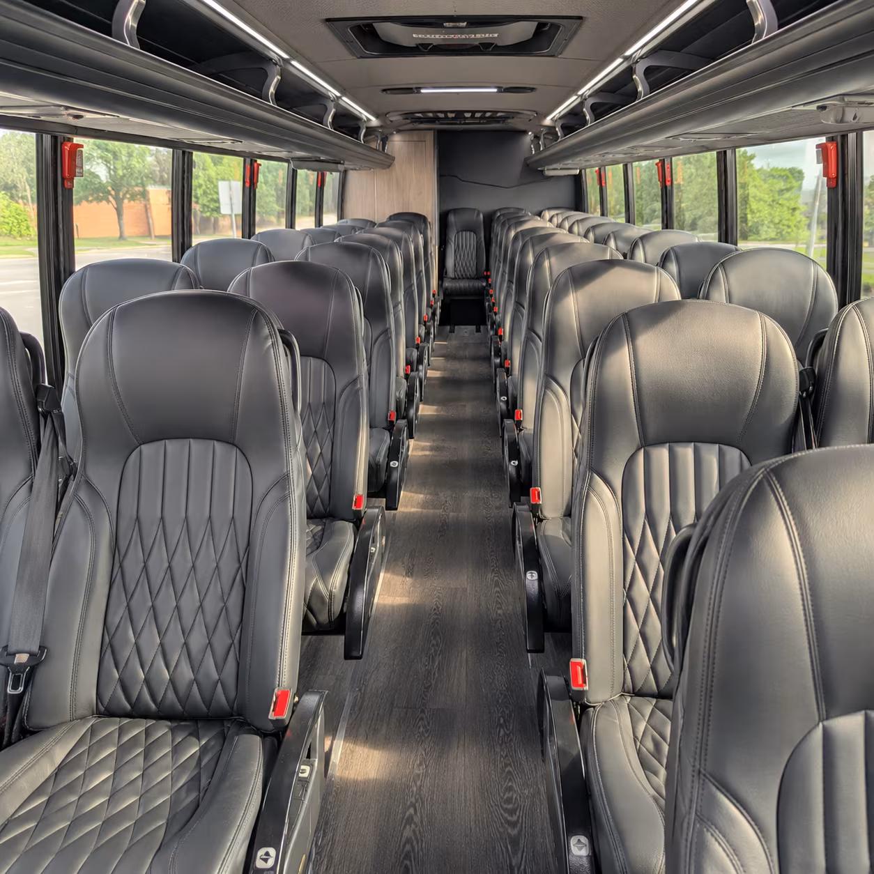 victorville 28 passenger minibus interior