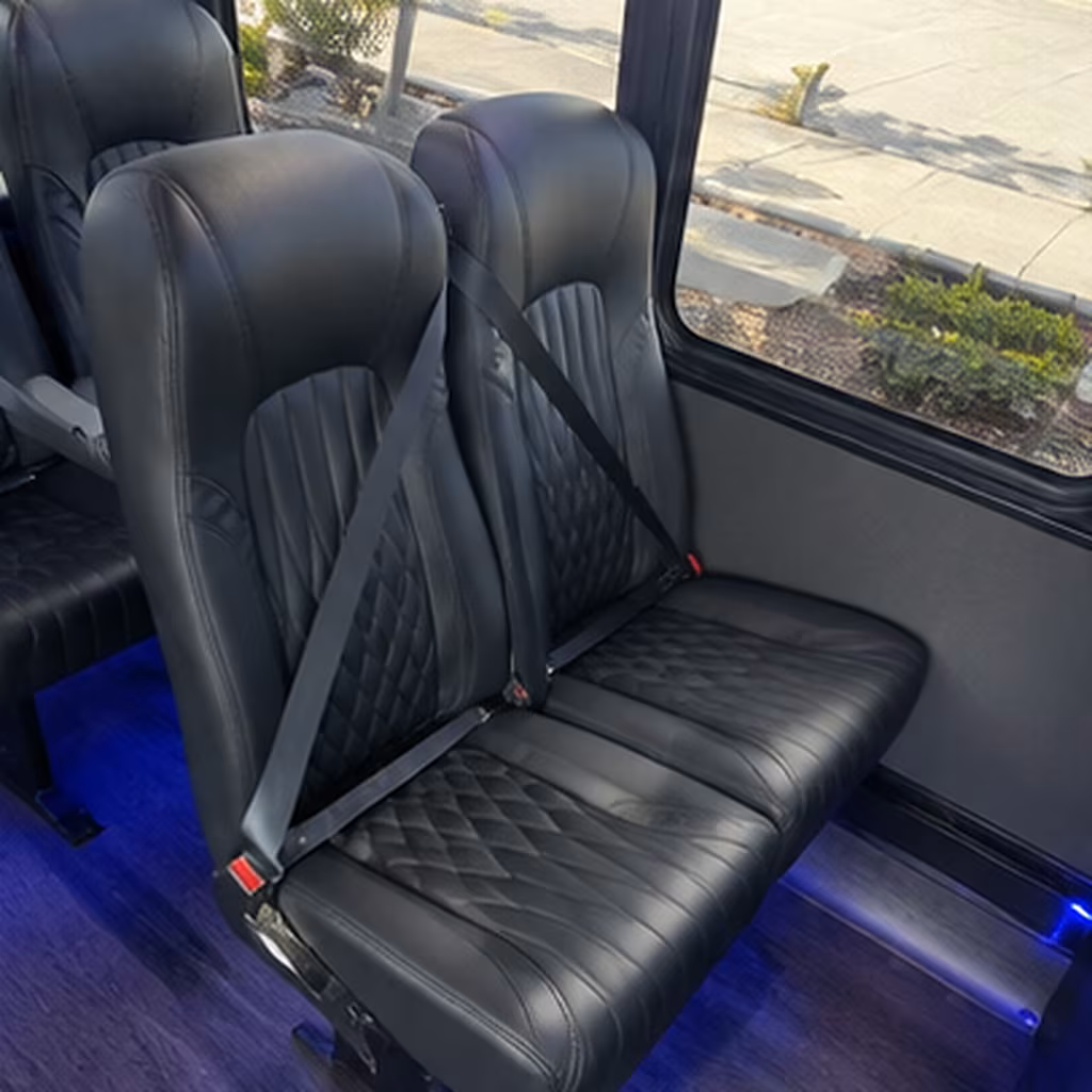 victorville 35 passenger minibus interior