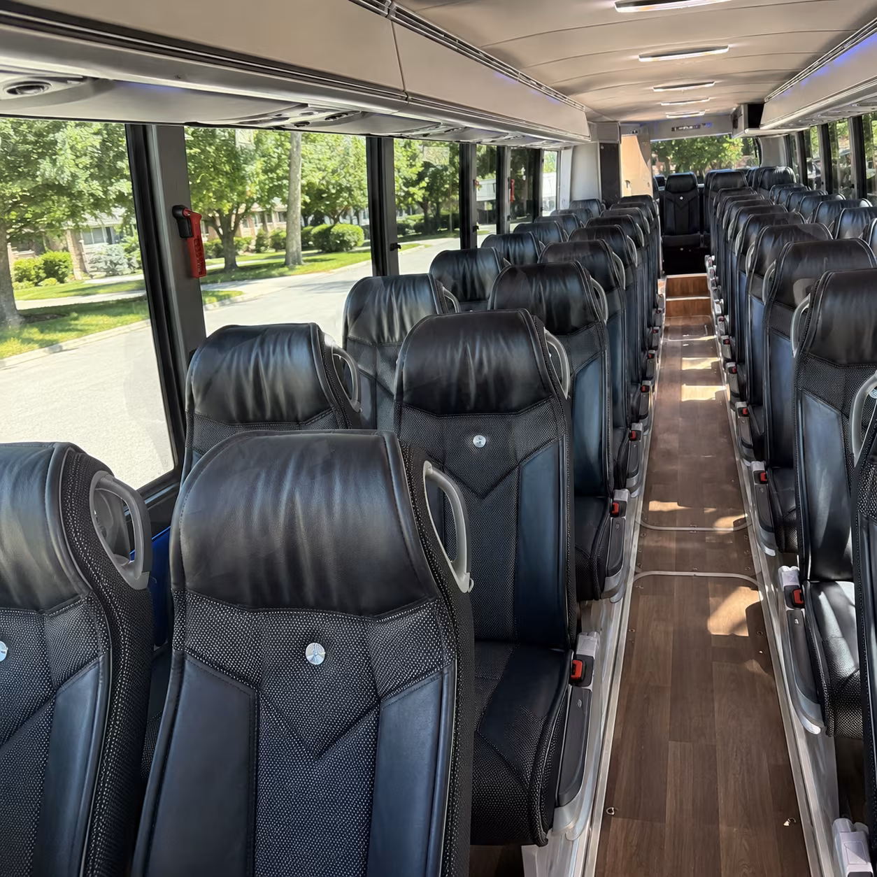 victorville 56 passenger charter bus interior