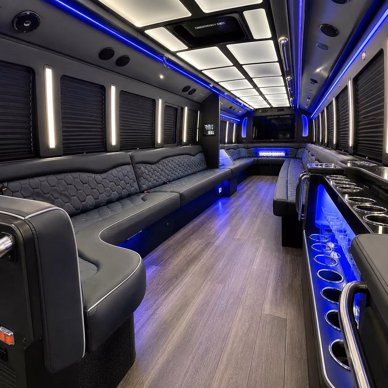 victorville party bus rental interior
